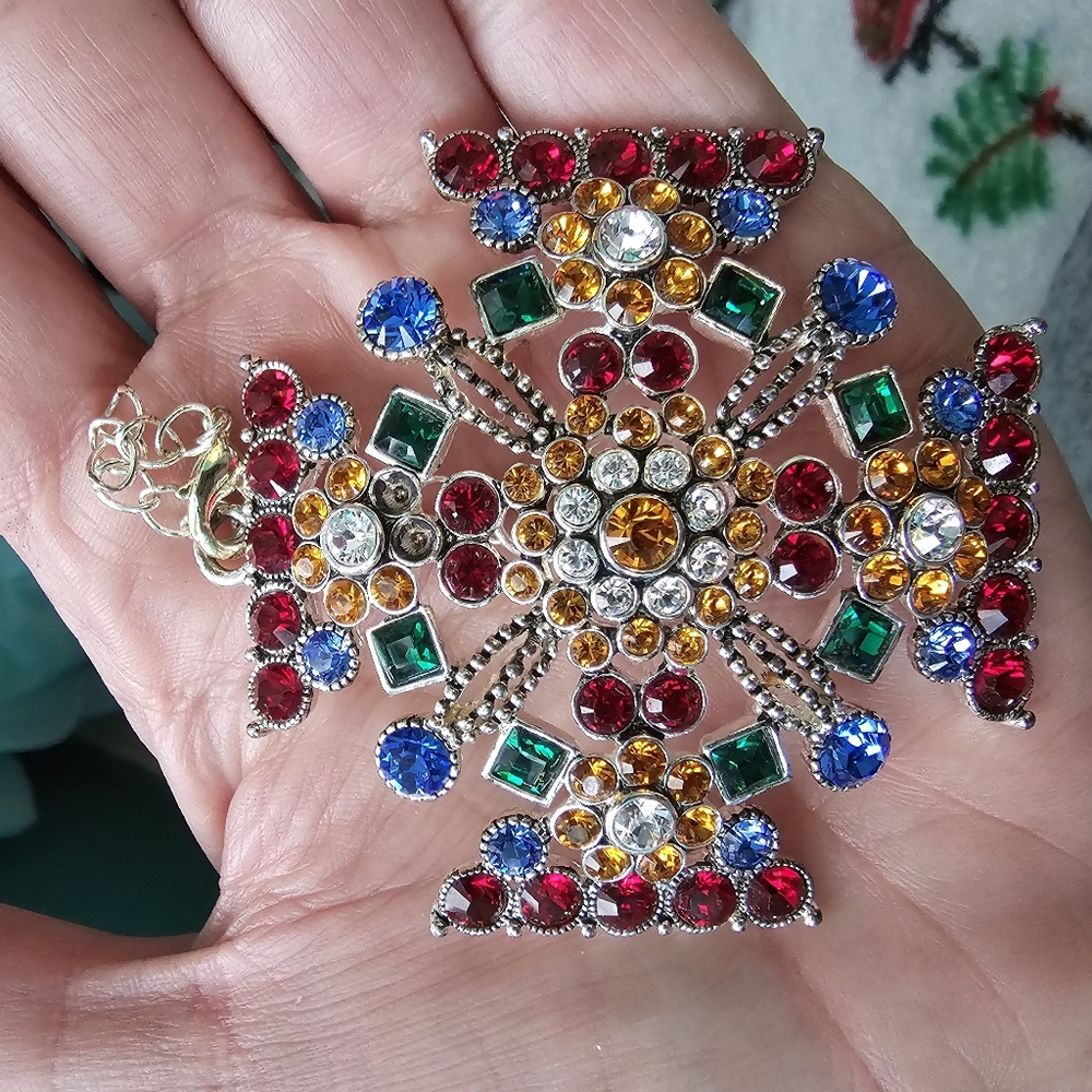 Joan Rivers Pendant W/ 3 Missing Stones